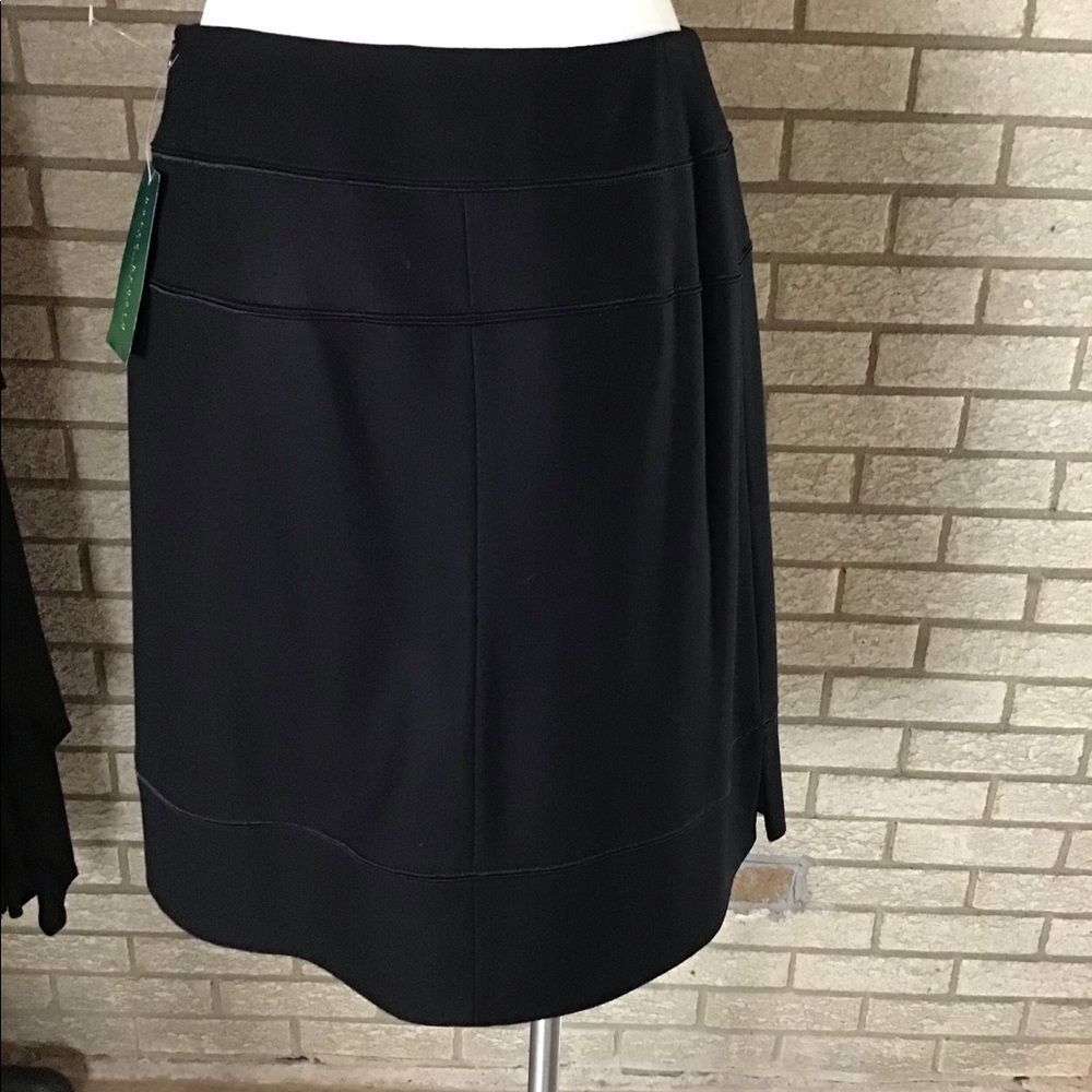 Harve’ Bernard black wool skirt size 12.